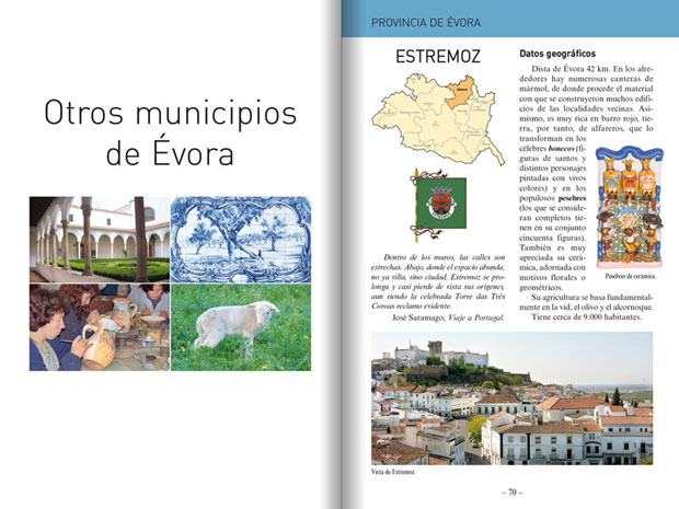 Primeiras páginas da segunda parte do guia dedicadas a outros municípios.