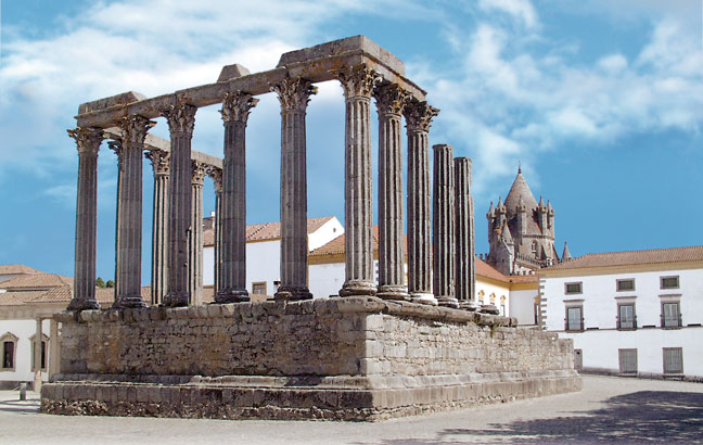 Templo Romano de Évora. Templo de Diana.